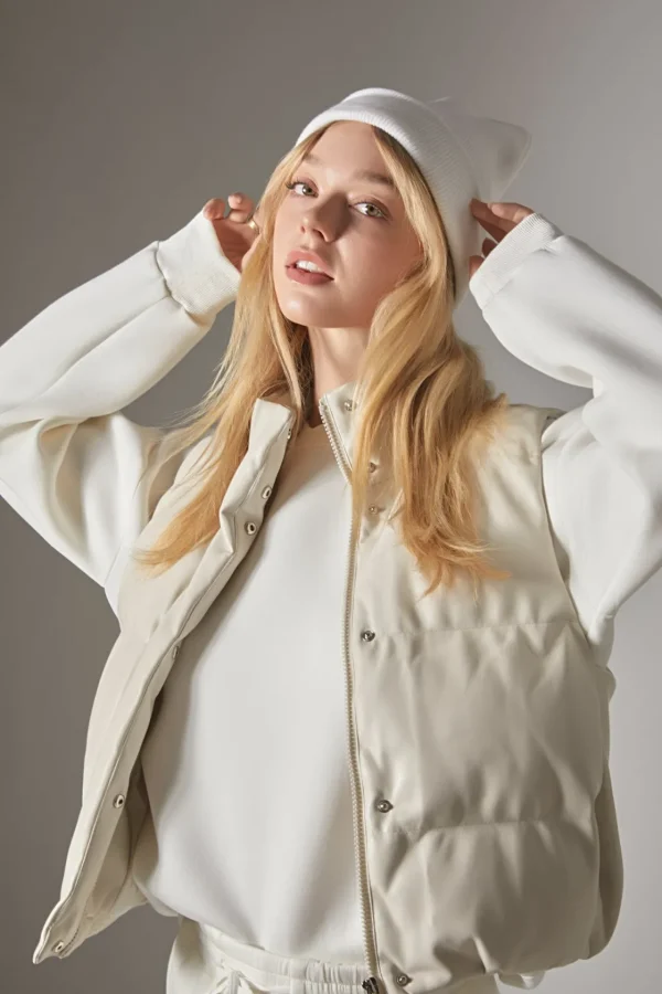 GREY LAB Tops*- Puffer Cropped Vest