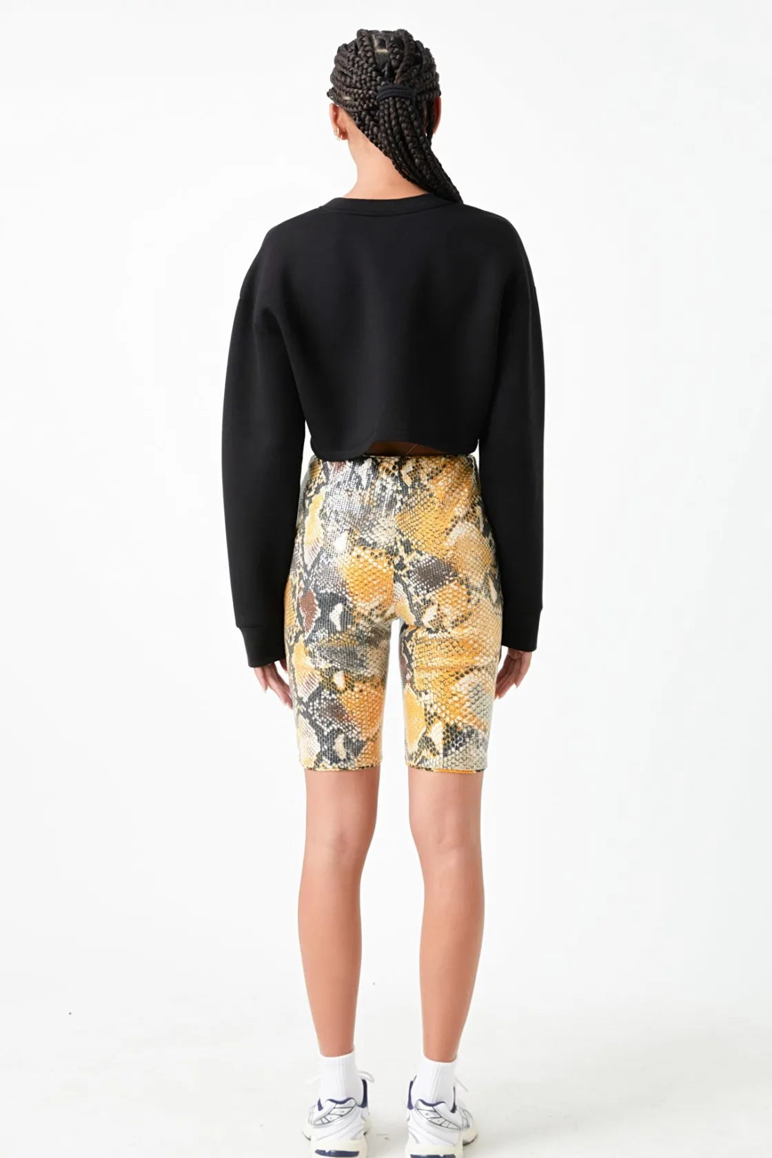 grey_lab__python_sequin_b_4.webp GREY LAB Tops*- Python Sequin Biker Shorts MULTI