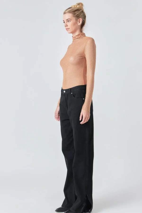 GREY LAB Tops*- Rhinestone Mesh Bodysuit