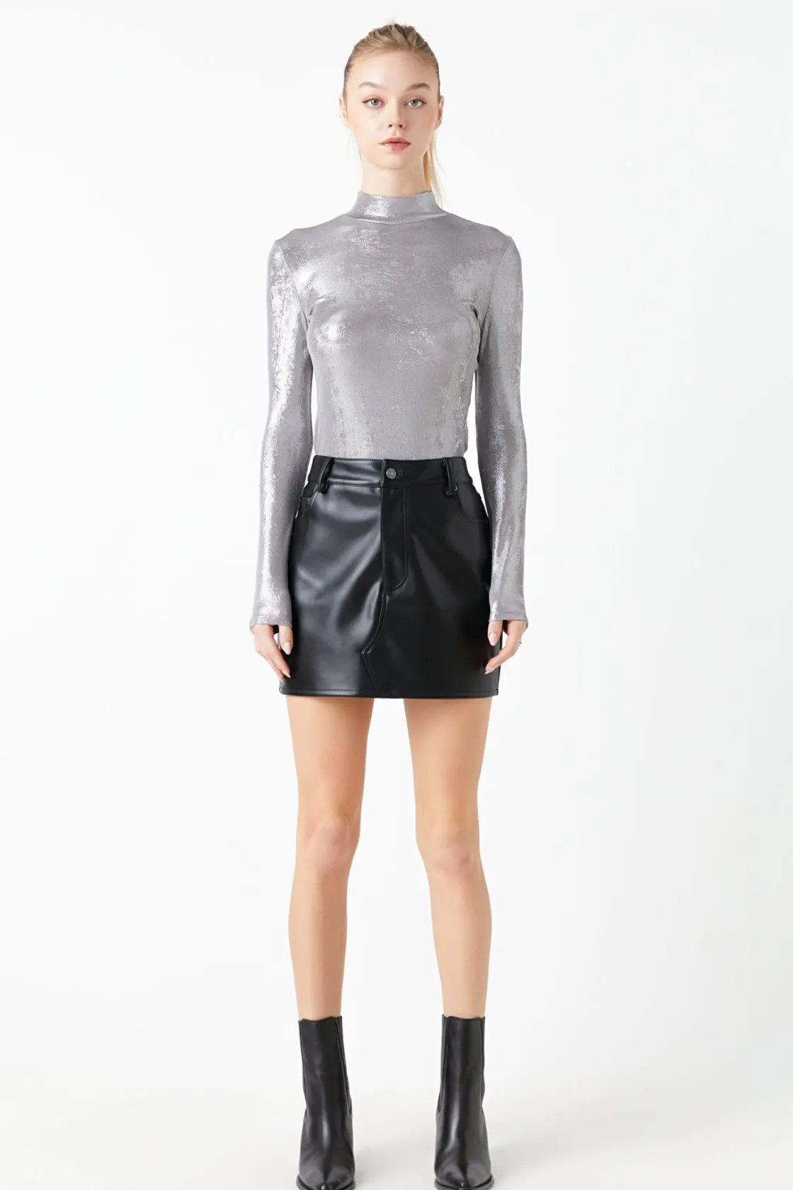 grey_lab__shiny_turtle_ne_10.webp GREY LAB Tops*- Shiny Turtle Neck Top