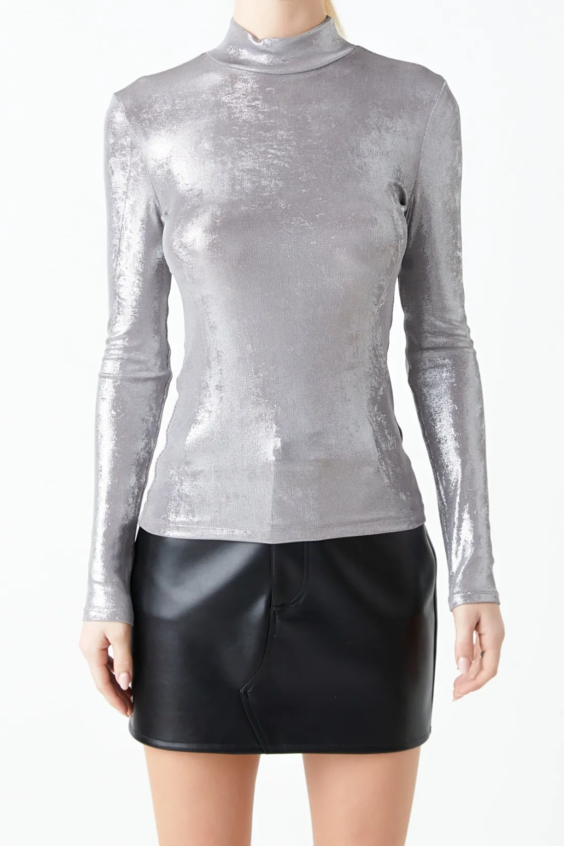 grey_lab__shiny_turtle_ne_11.webp GREY LAB Tops*- Shiny Turtle Neck Top