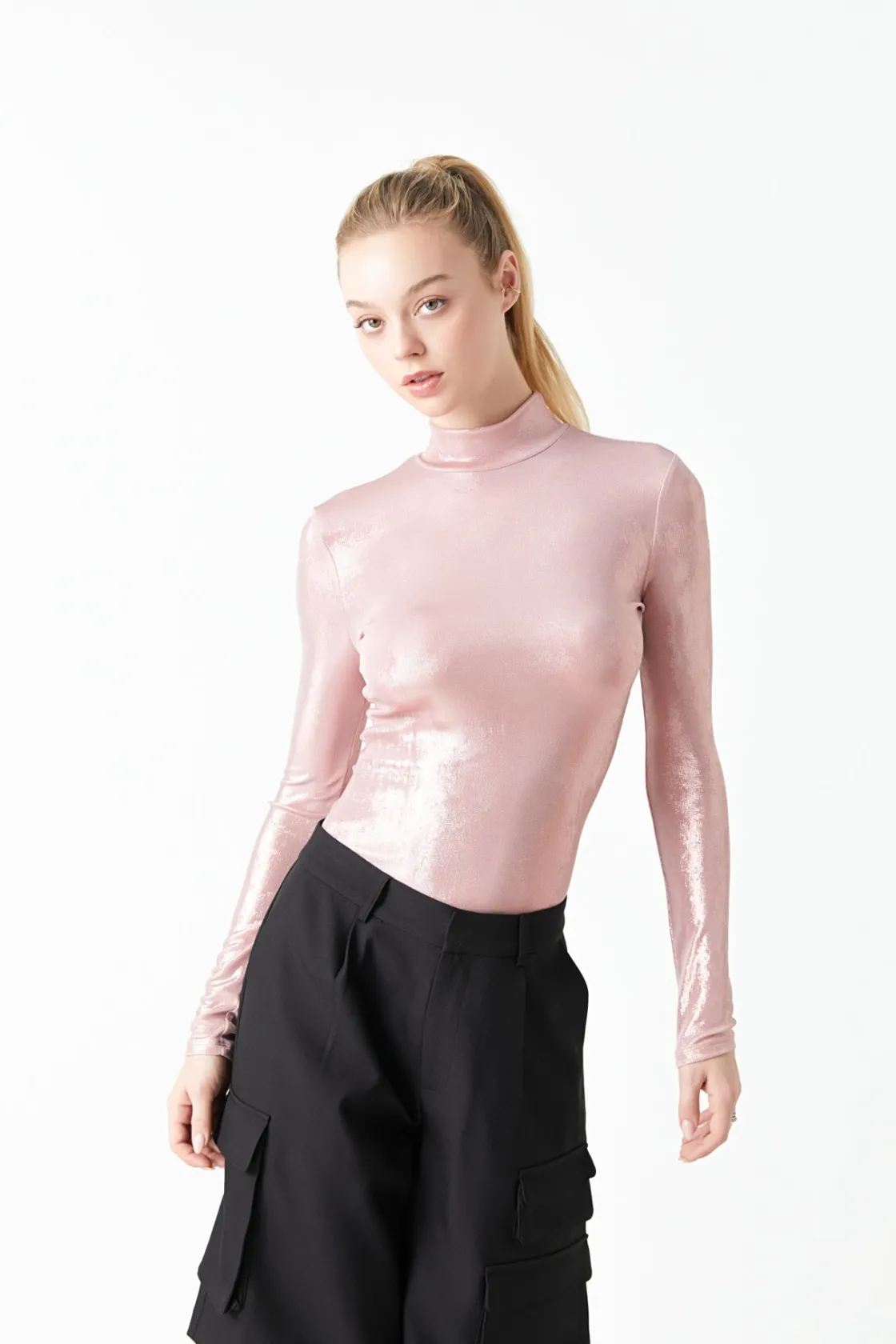 grey_lab__shiny_turtle_ne_4.webp GREY LAB Tops*- Shiny Turtle Neck Top