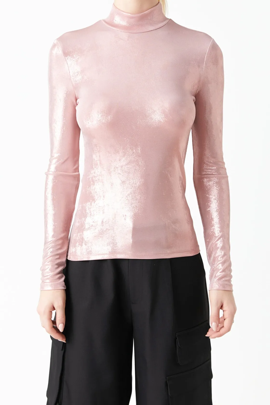 grey_lab__shiny_turtle_ne_6.webp GREY LAB Tops*- Shiny Turtle Neck Top