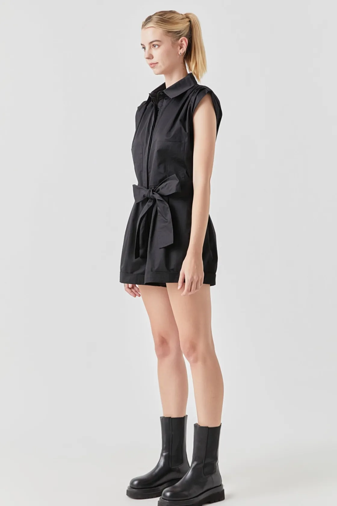 grey_lab__shoulder_pleate_0.webp GREY LAB Tops*- Shoulder Pleated Collared Romper