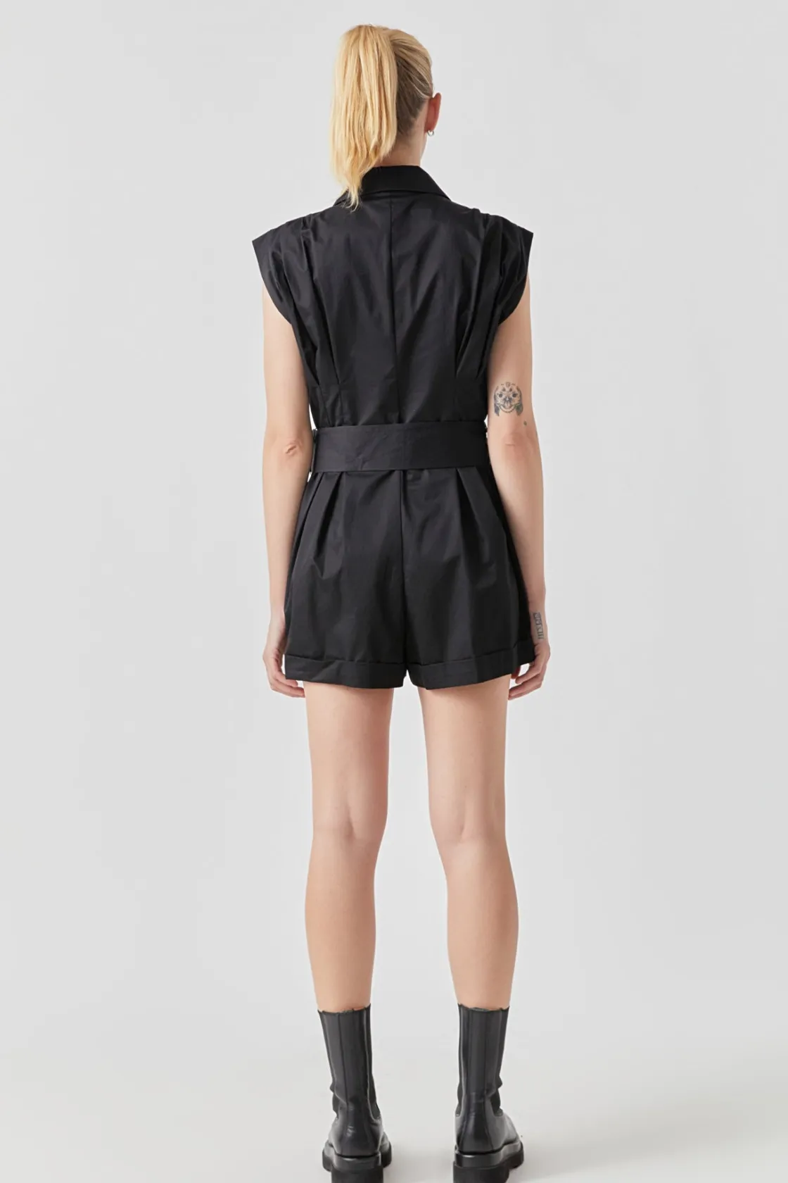 grey_lab__shoulder_pleate_3.webp GREY LAB Tops*- Shoulder Pleated Collared Romper