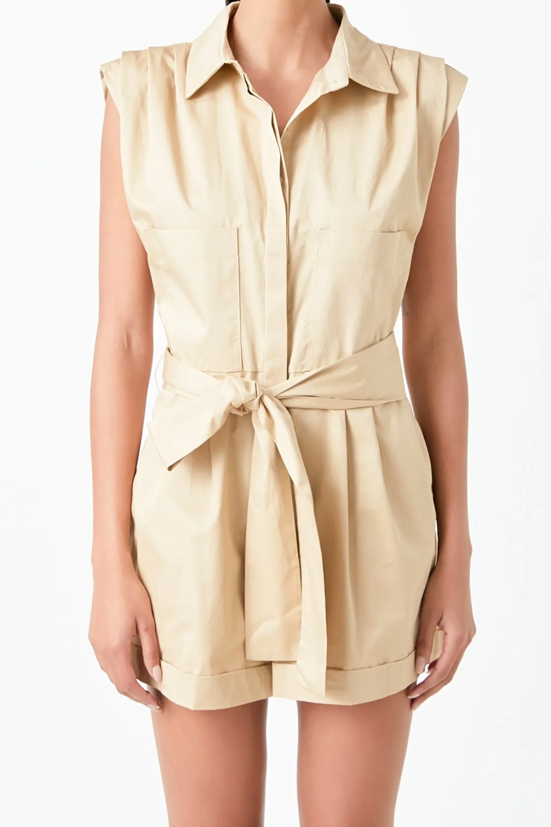 grey_lab__shoulder_pleate_7.webp GREY LAB Tops*- Shoulder Pleated Collared Romper
