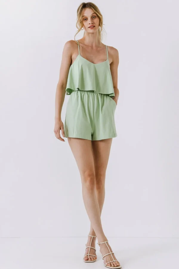 GREY LAB Tops*- Sleeveless Knit Romper