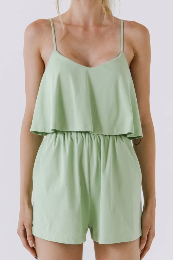 GREY LAB Tops*- Sleeveless Knit Romper