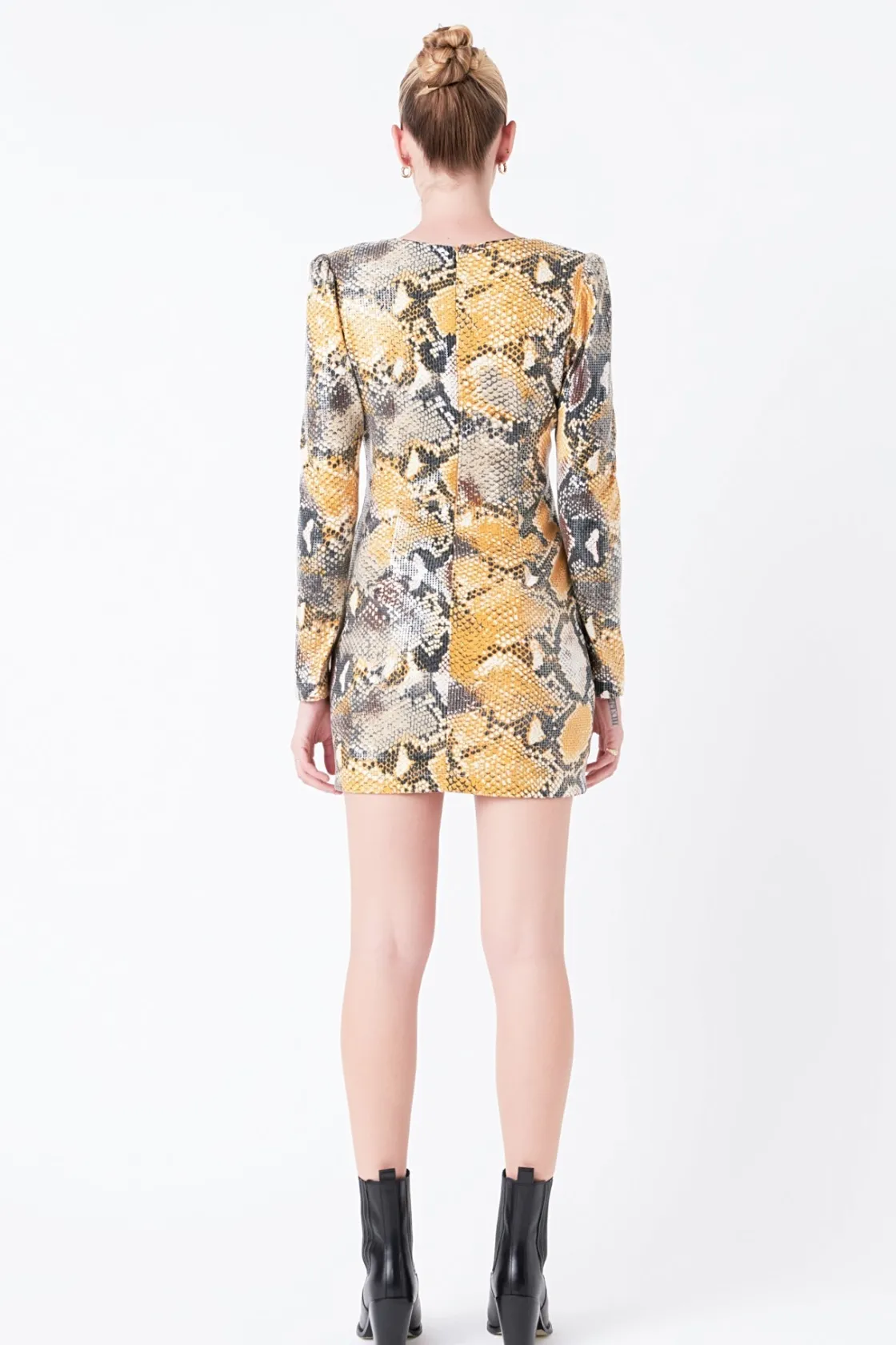 grey_lab__snakeskin_sequi_5.webp GREY LAB Tops*- Snakeskin Sequin Mini Dress MULTI