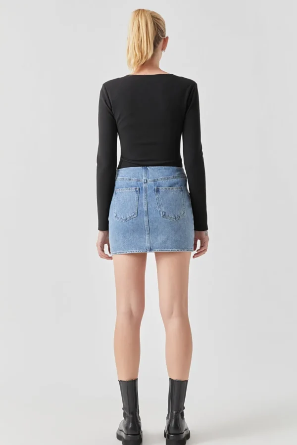 GREY LAB Tops*- Square Neck Shoulder Pad Bodysuit
