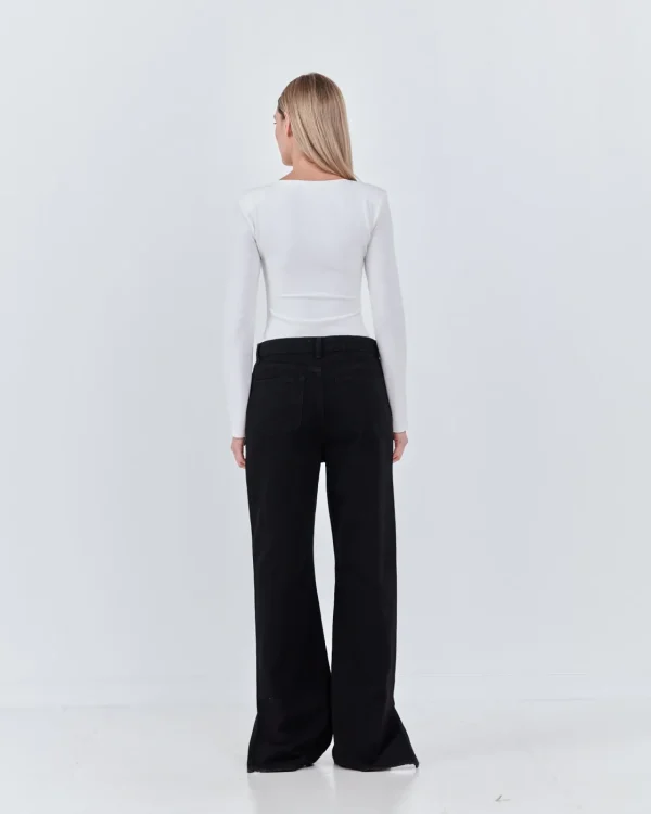 GREY LAB Tops*- Square Neck Shoulder Pad Bodysuit