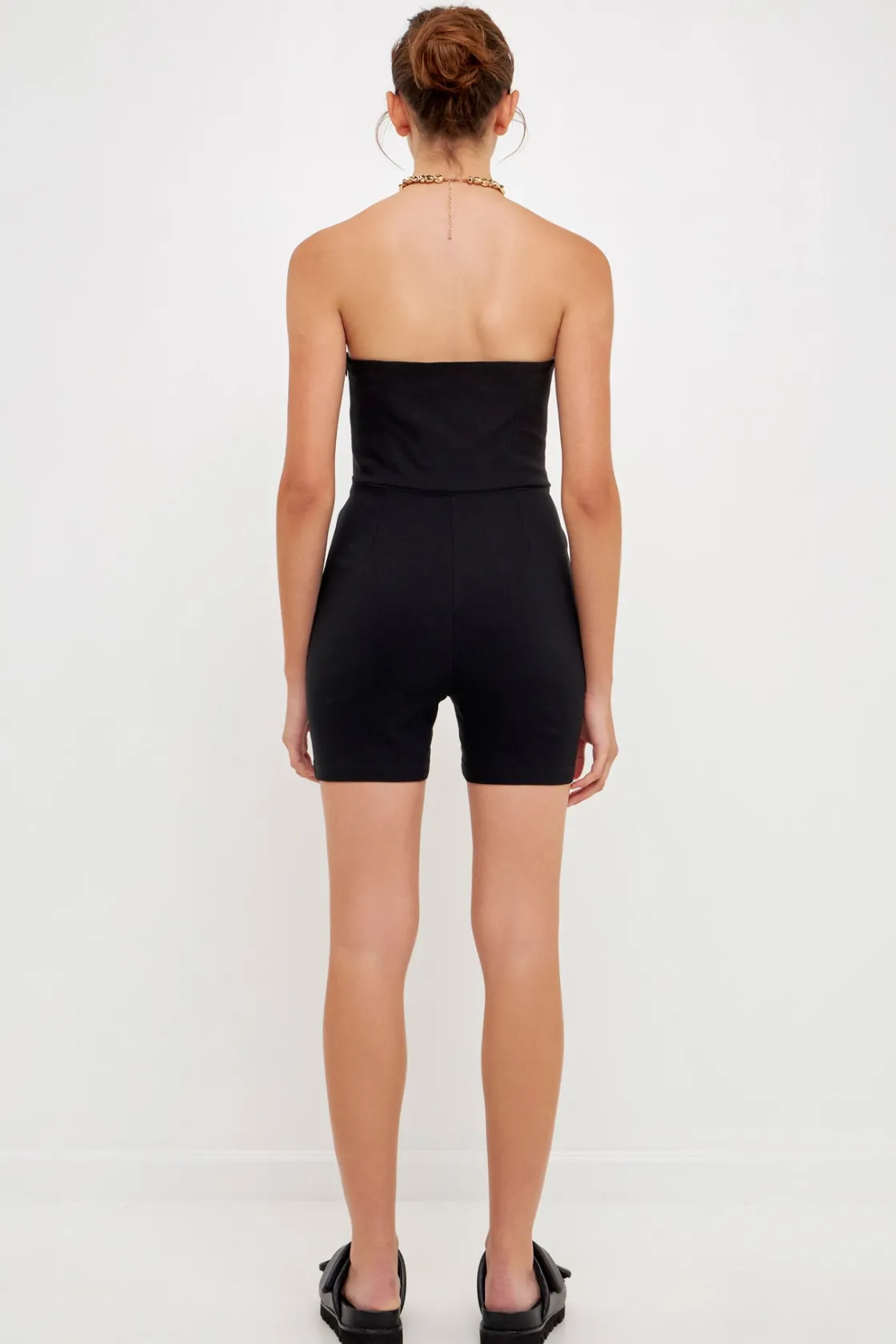 grey_lab__strapless_busti_2.webp GREY LAB Tops*- Strapless Bustier Romper BLACK