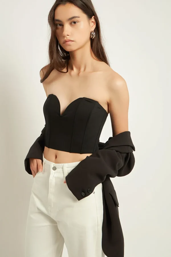 GREY LAB Tops*- Sweetheart Corset Tube Top