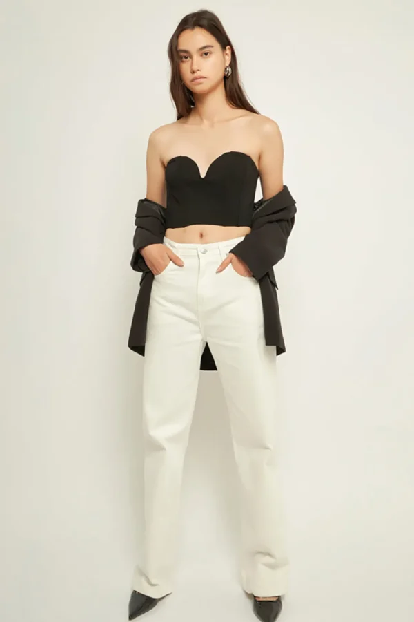GREY LAB Tops*- Sweetheart Corset Tube Top