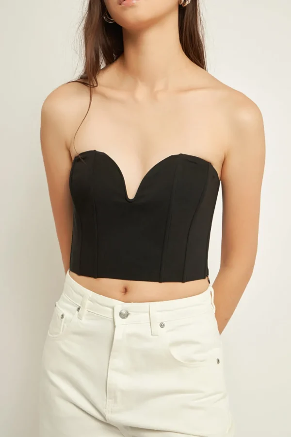 GREY LAB Tops*- Sweetheart Corset Tube Top