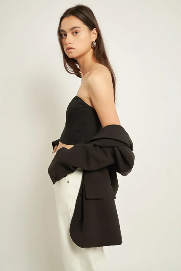 GREY LAB Tops*- Sweetheart Corset Tube Top