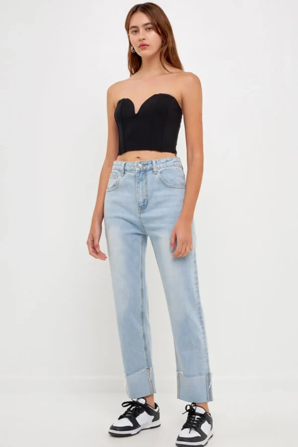 GREY LAB Tops*- Sweetheart Corset Tube Top