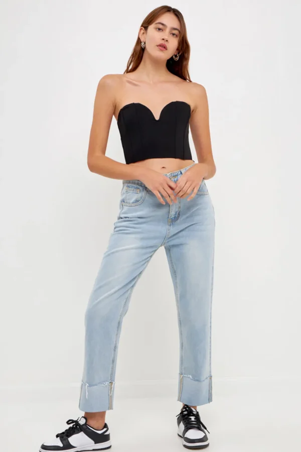 GREY LAB Tops*- Sweetheart Corset Tube Top