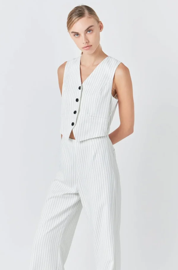 GREY LAB Tops | One Pieces*- Vest Jumpsuit WHITE