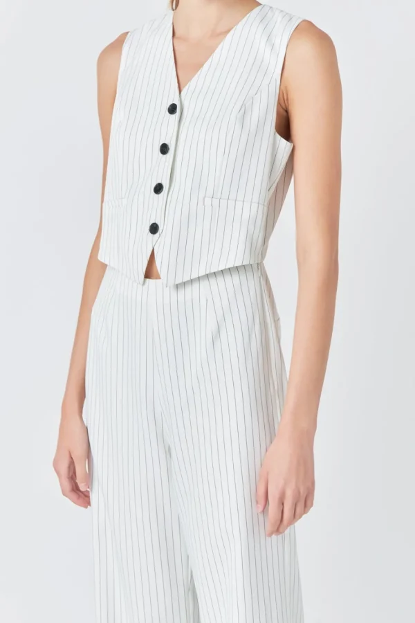 GREY LAB Tops | One Pieces*- Vest Jumpsuit WHITE