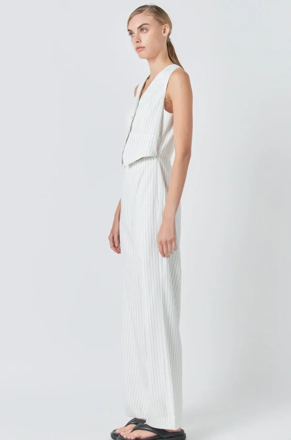GREY LAB Tops | One Pieces*- Vest Jumpsuit WHITE