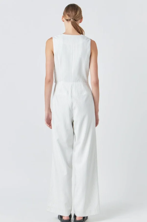 GREY LAB Tops | One Pieces*- Vest Jumpsuit WHITE