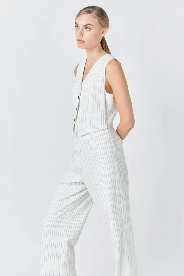 GREY LAB Tops | One Pieces*- Vest Jumpsuit WHITE