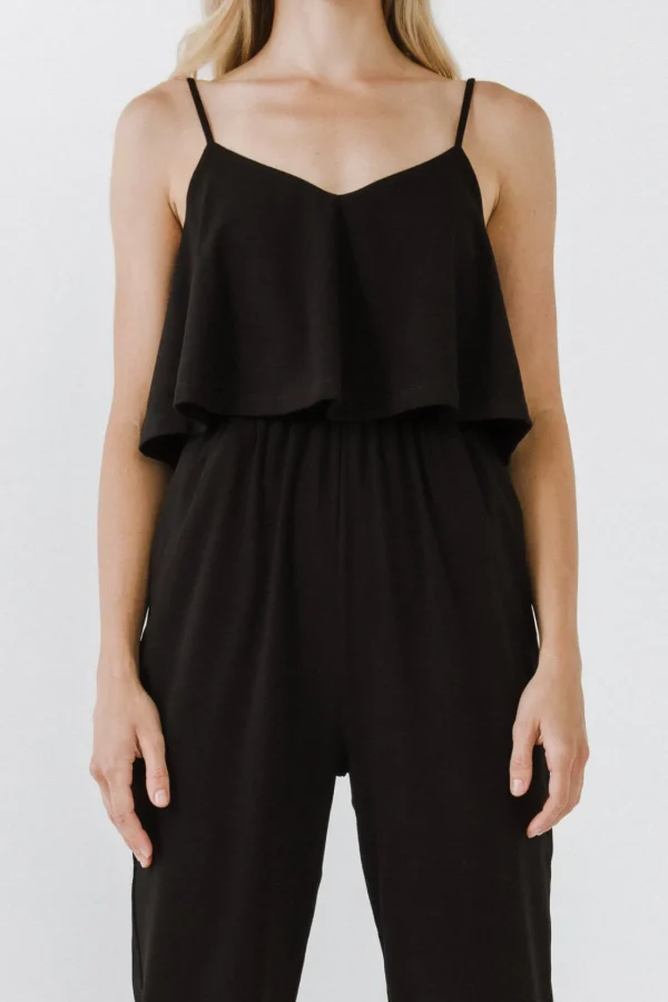 LA'VEN Tops | One Pieces*LA'VEN - Knit Sleeveless Jumpsuit