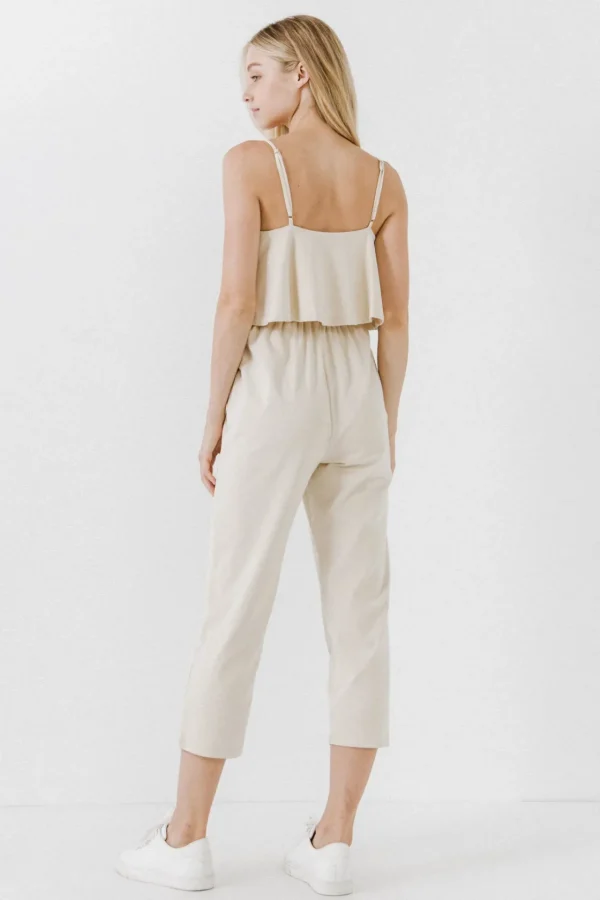 LA'VEN Tops | One Pieces*LA'VEN - Knit Sleeveless Jumpsuit