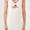 ENDLESS ROSE Tops*Soft Touch Plisse Twist Mini Dress