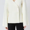 ENDLESS ROSE Cardigans*- 2 Button Cinched Sweater Cardigan IVORY