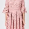 ENDLESS ROSE Lace Dresses | Tops*- All of Lace Bell Sleeve Dress DUSTYPINK