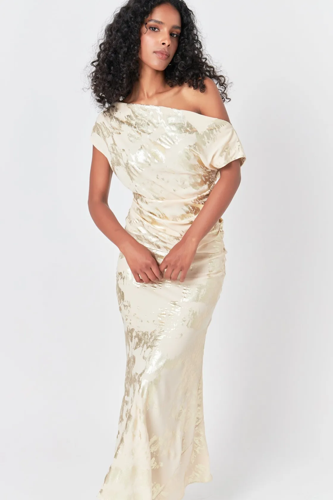 endless_rose__asymmetrica_3-1.webp ENDLESS ROSE Matching Sets | Tops*- Asymmetrical Printed Top NUDE