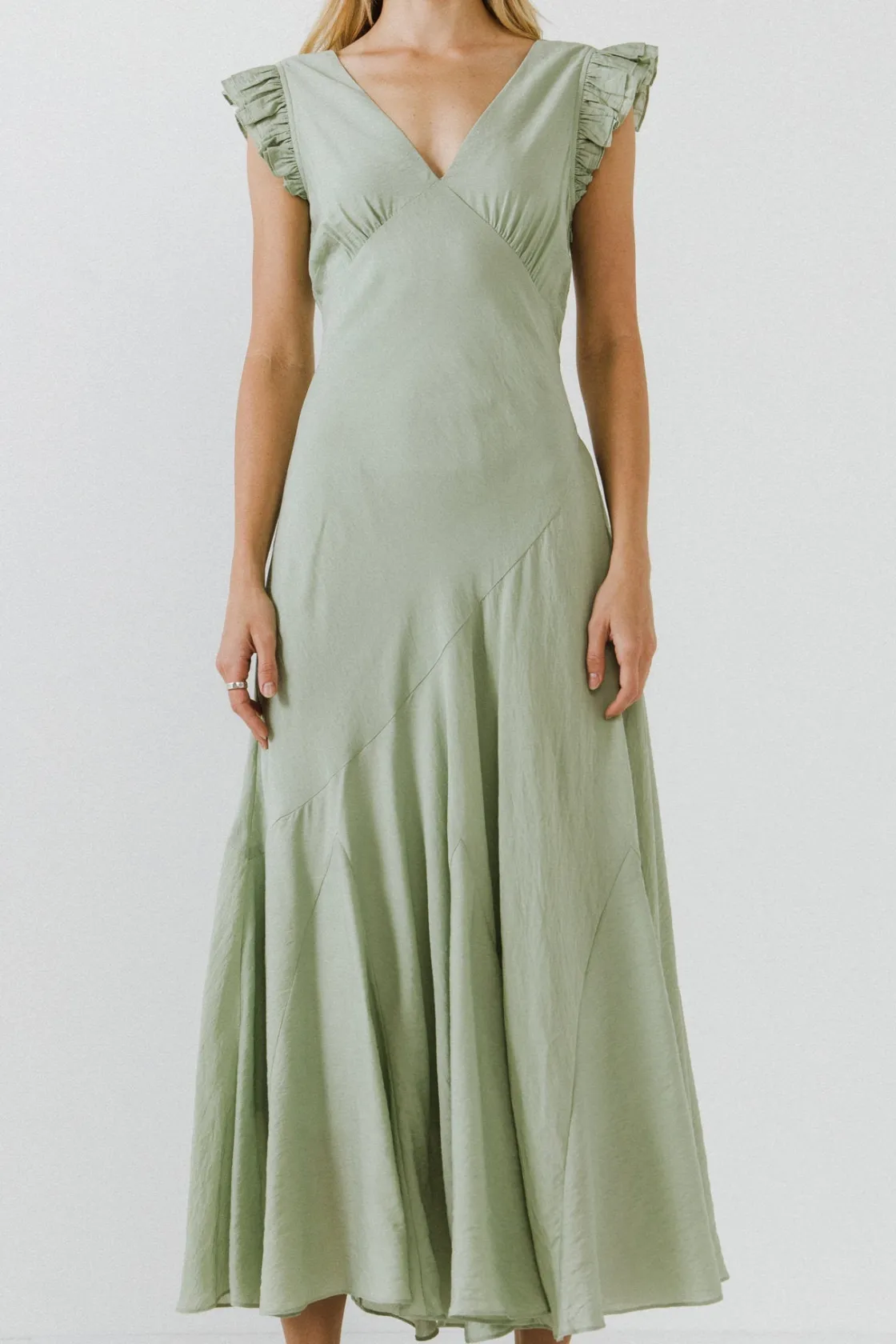 endless_rose__asymmetrica_5-1.webp ENDLESS ROSE White Dresses | Tops*- Asymmetrical Ruffle Maxi Dress