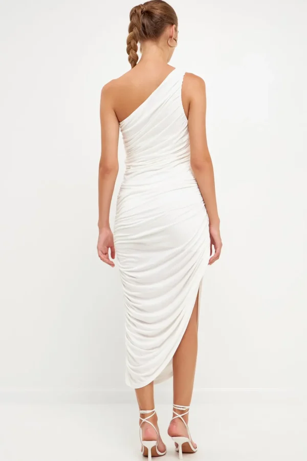 ENDLESS ROSE One Shoulder | Bodycon Dresses*- Asymmetrical Jersey Dress
