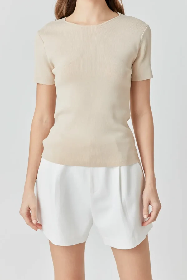 ENDLESS ROSE Sweaters & Knits | Tops*- Back Cut-out Detail Knit Top