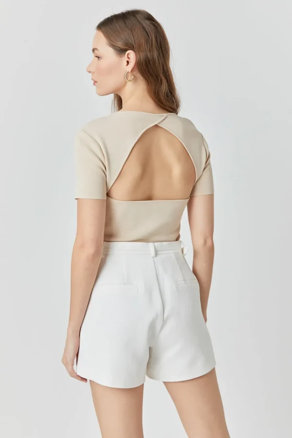 ENDLESS ROSE Sweaters & Knits | Tops*- Back Cut-out Detail Knit Top