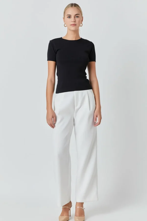 ENDLESS ROSE Sweaters & Knits | Tops*- Back Cut-out Detail Knit Top