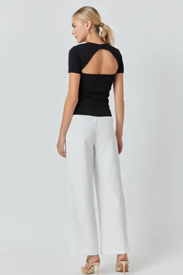 ENDLESS ROSE Sweaters & Knits | Tops*- Back Cut-out Detail Knit Top