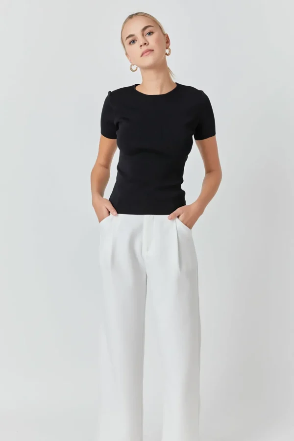 ENDLESS ROSE Sweaters & Knits | Tops*- Back Cut-out Detail Knit Top