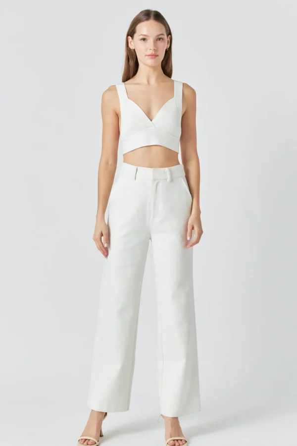 ENDLESS ROSE Sweaters & Knits | Tops*- Back Tie Elevated Knit Bralette