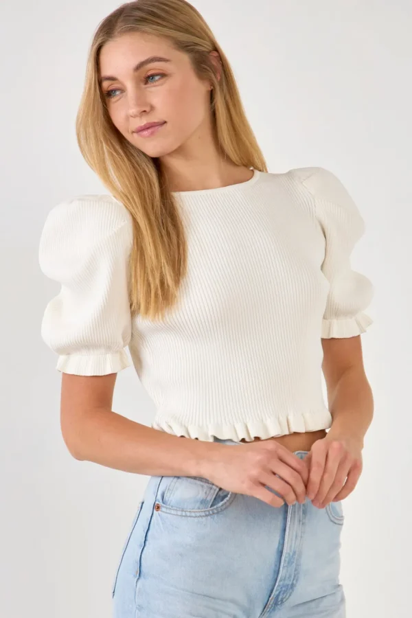 ENDLESS ROSE Sweaters & Knits | Tops*- Back Tied Straps Knit Top