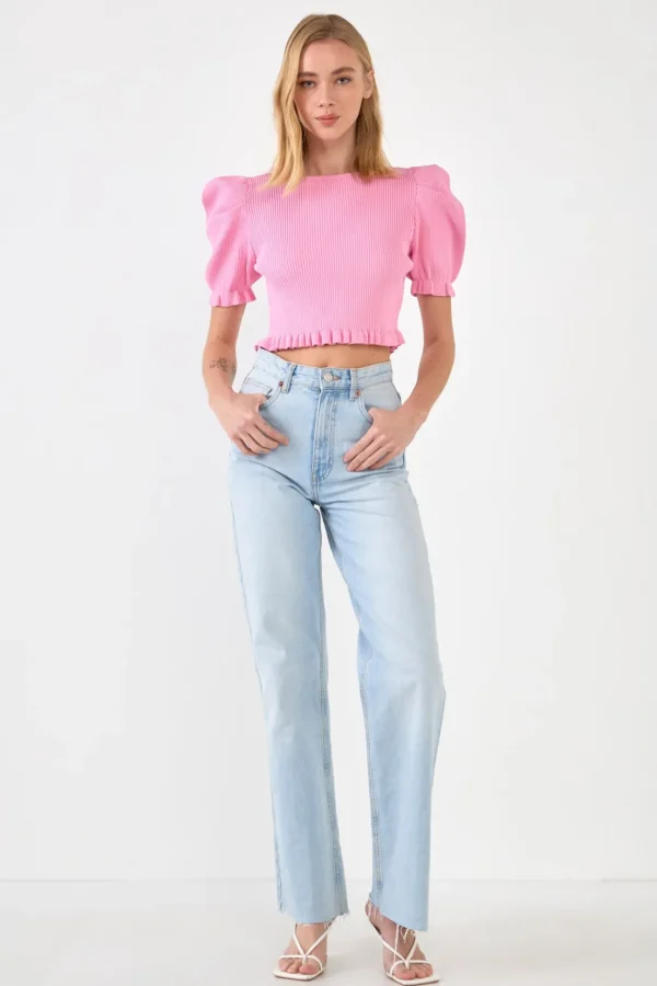 ENDLESS ROSE Sweaters & Knits | Tops*- Back Tied Straps Knit Top