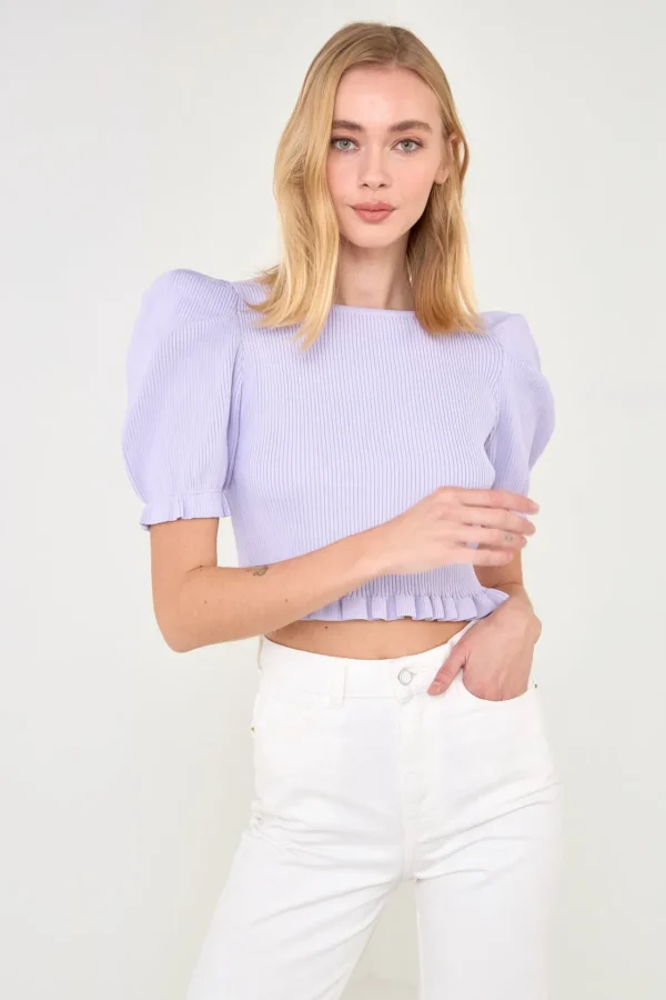 ENDLESS ROSE Sweaters & Knits | Tops*- Back Tied Straps Knit Top