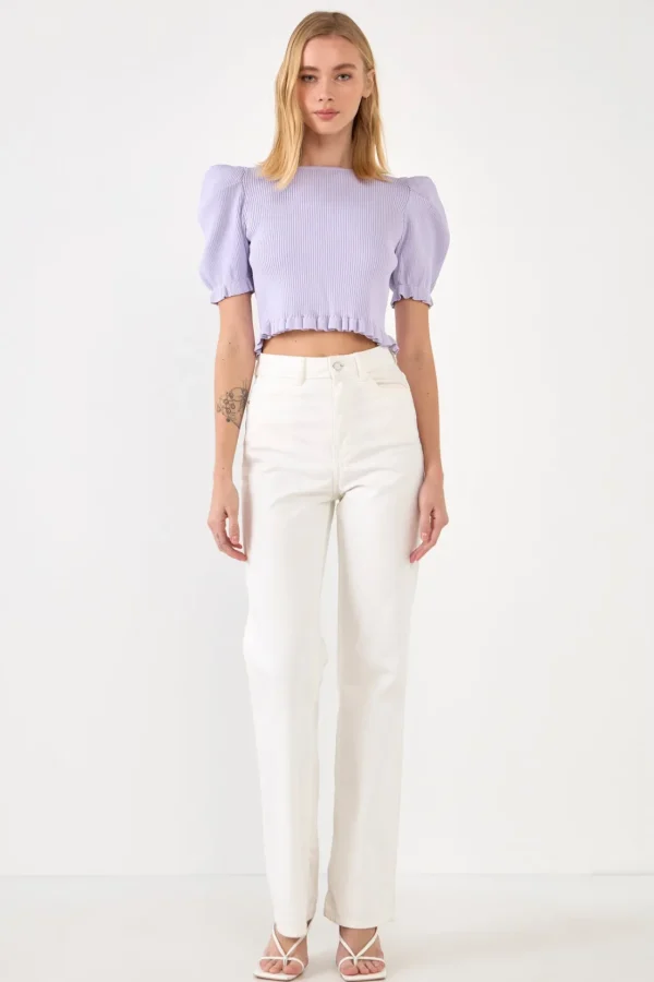 ENDLESS ROSE Sweaters & Knits | Tops*- Back Tied Straps Knit Top