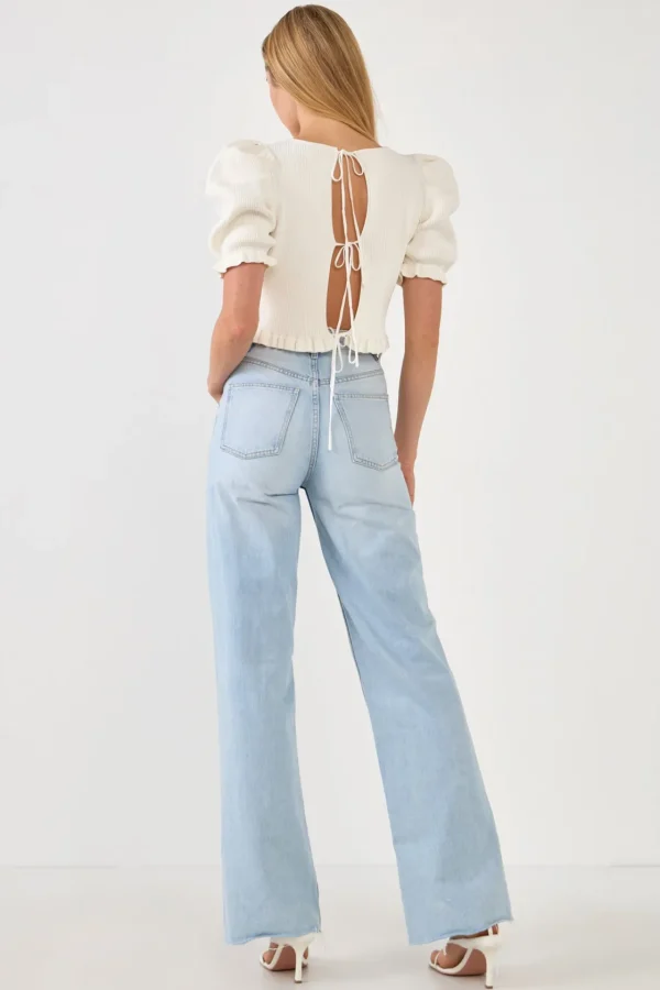 ENDLESS ROSE Sweaters & Knits | Tops*- Back Tied Straps Knit Top