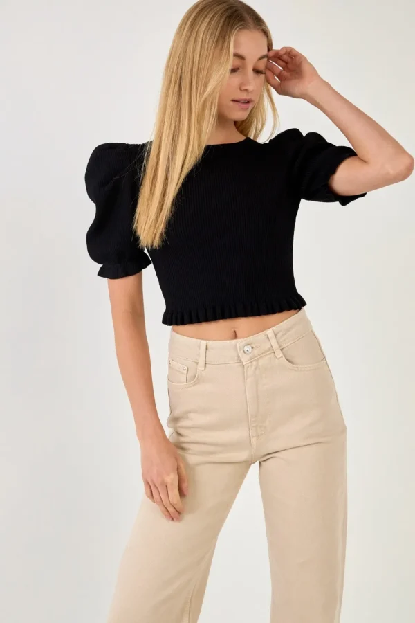 ENDLESS ROSE Sweaters & Knits | Tops*- Back Tied Straps Knit Top