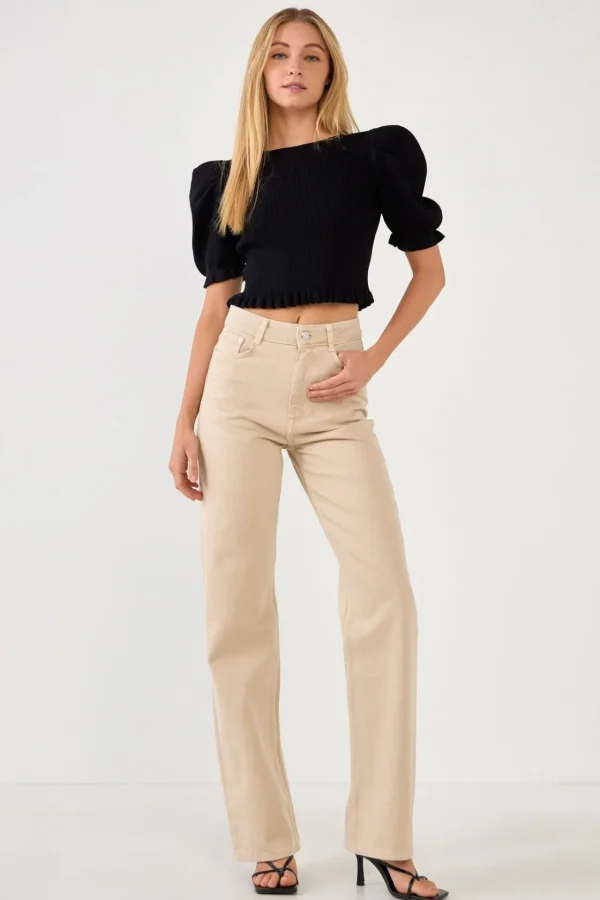 ENDLESS ROSE Sweaters & Knits | Tops*- Back Tied Straps Knit Top