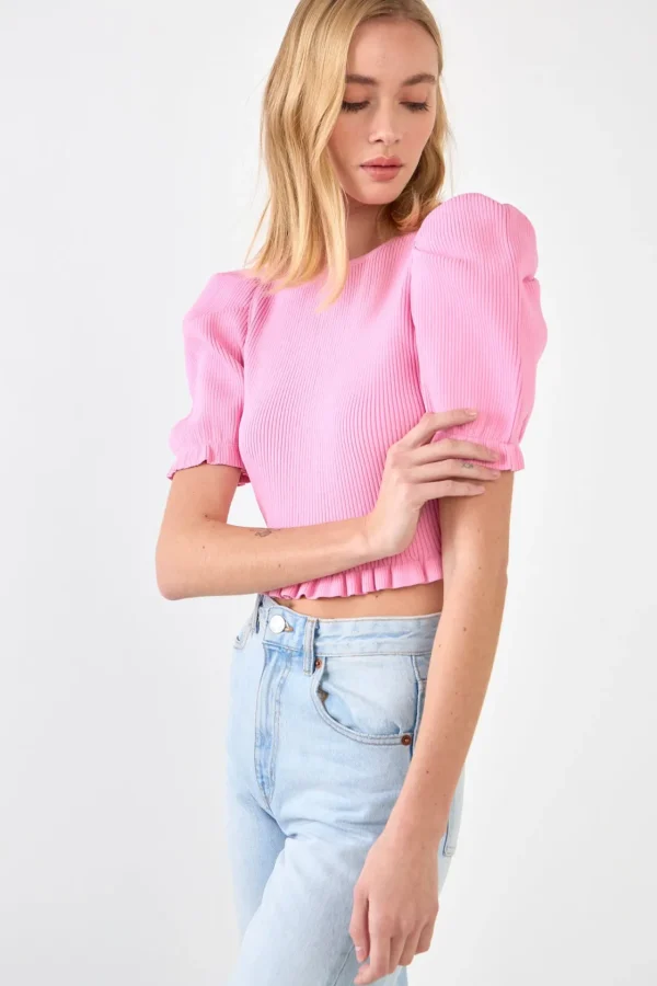 ENDLESS ROSE Sweaters & Knits | Tops*- Back Tied Straps Knit Top