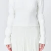 ENDLESS ROSE Sweaters & Knits*- Balloon Sleeve Sweater WHITE